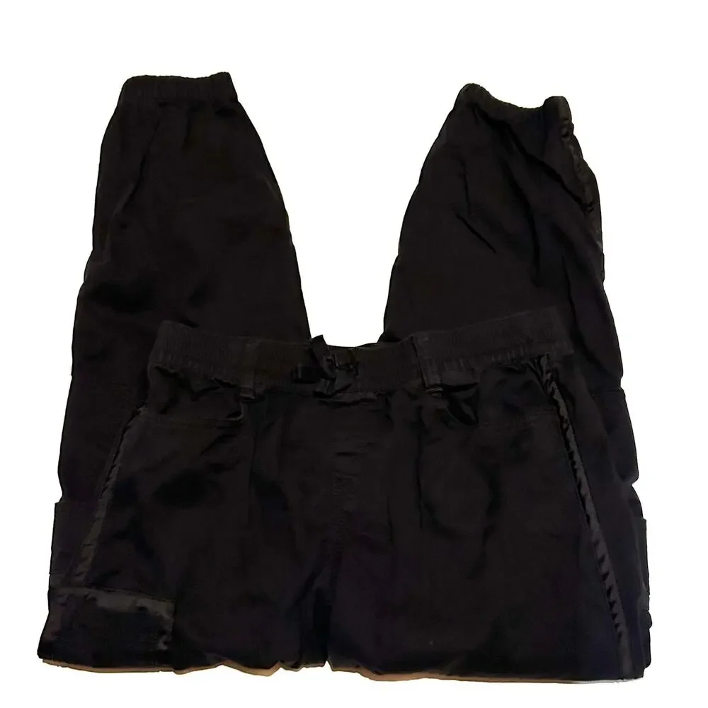 SO Black Cotton Drawstring Jogger Pants Size XL Girls Youth Casual